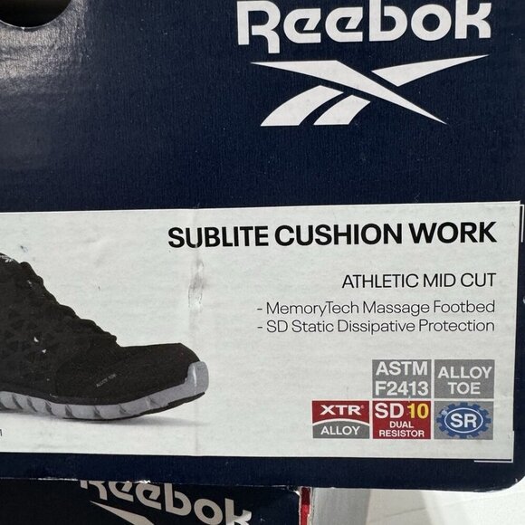 Reebok Mens Sublite Cushion Work Sneaker Black Size 7 M main image 5